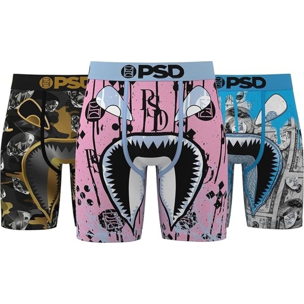 PSD Core Standard Premium Boxer Briefs 3 Pack underwear New - WF VIBES SZ L $62